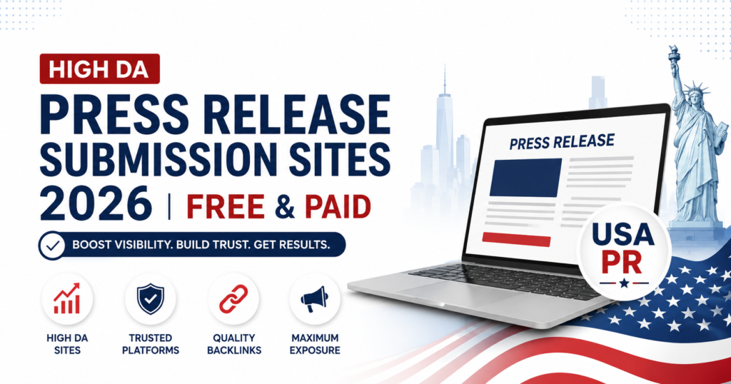 High DA Press Release Submission Sites